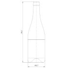 Dorato 750 pezsgősüveg - oliva